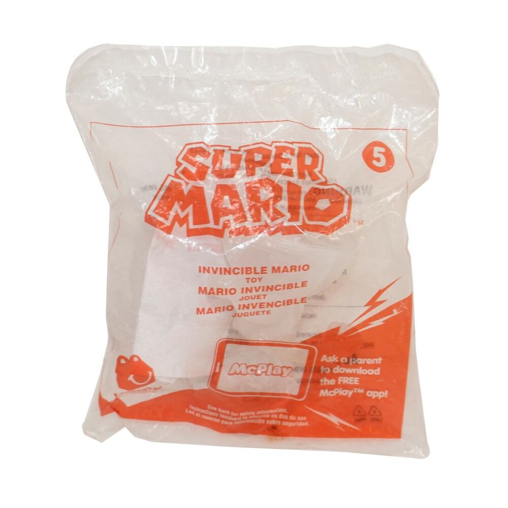 Vintage Super Mario Invincible McDonalds #5 Figure - Happy Meal Toy 2017